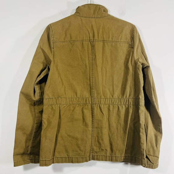 Rubbish Womens Small Olive Green Mock Neck Aztec Pockets Utility Jacket - Picture 7 of 7